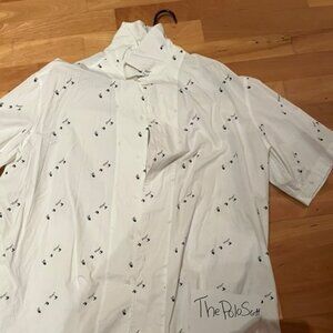 Off White Logo Graphic Camp Shirt – New, Never Worn – Size XL